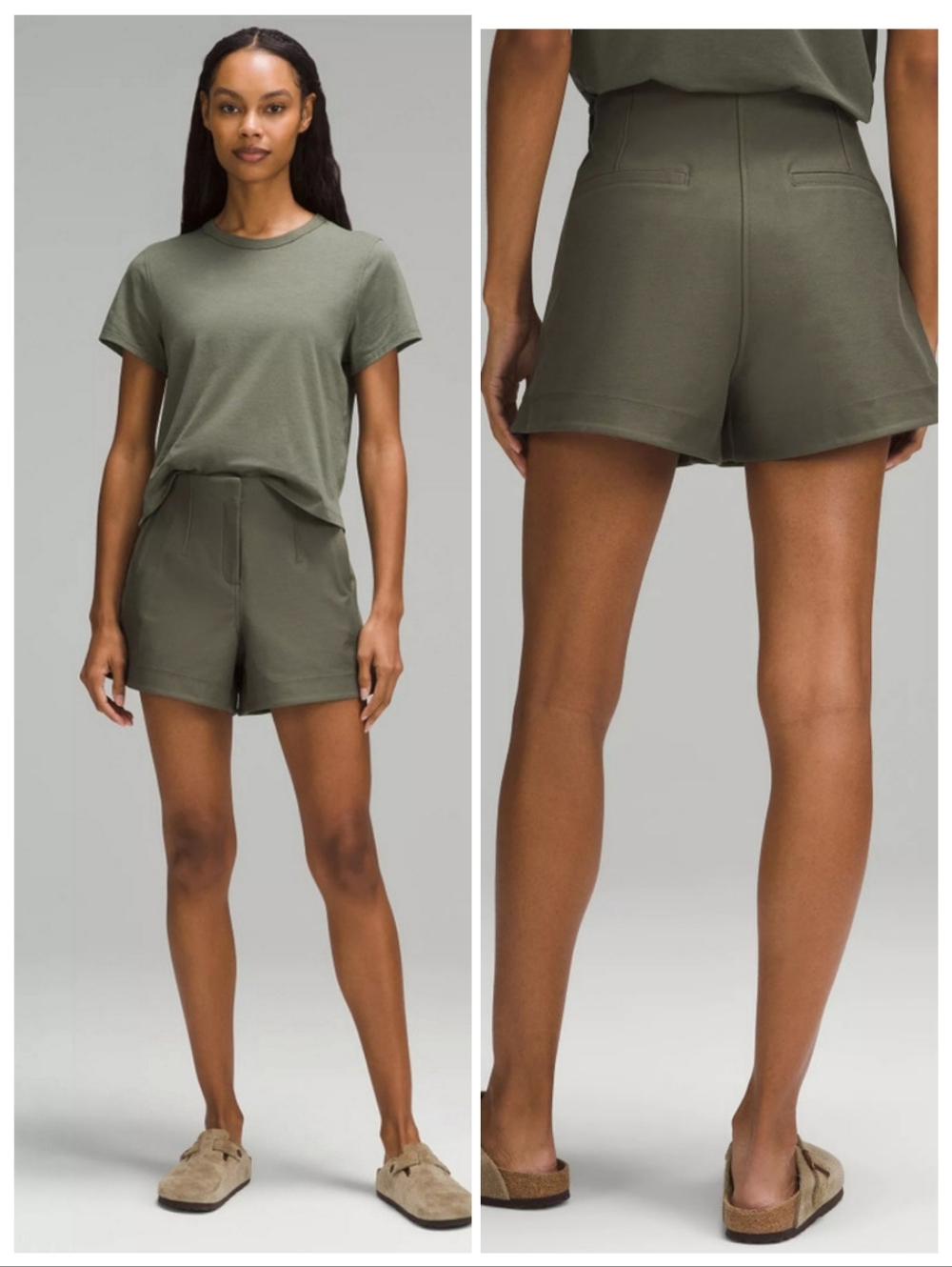 lululemon athletica High-Rise Olive Green Women’s Shorts